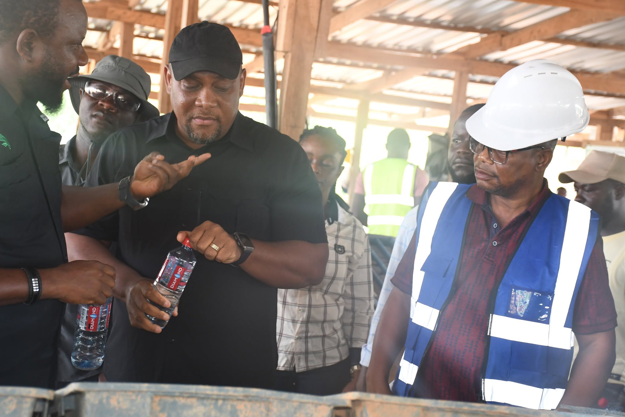 NATIONWIDE TOUR OF MINISTER TINGBAN ASSESSES PROGRESS AT GLM EXPLORATION SITE IN ITI, RIVERCESS COUNTY